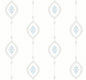 MB30502 Seabrook Designs Beach House Wallpaper Sand Dollar Stripe Blue Oasis