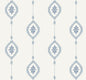 MB30512 Seabrook Designs Beach House Wallpaper Sand Dollar Stripe Coastal Blue