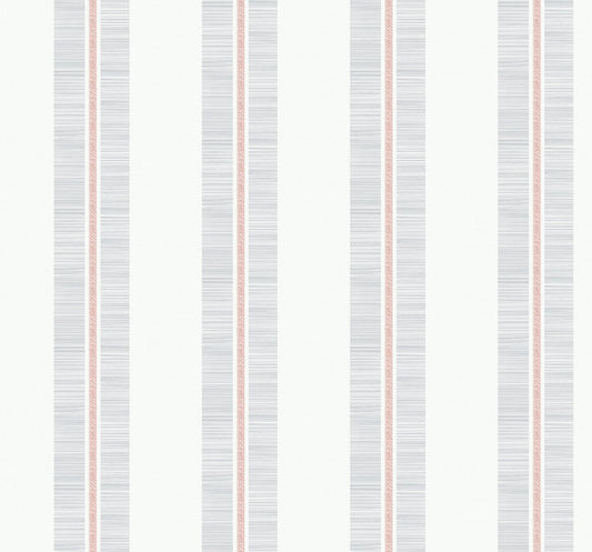 MB31001 Seabrook Designs Beach House Wallpaper Beach Towel Pink Sunset