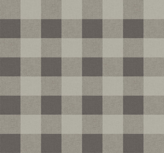 MB31906 Seabrook Designs Beach House Wallpaper Picnic Plaid Black Sands