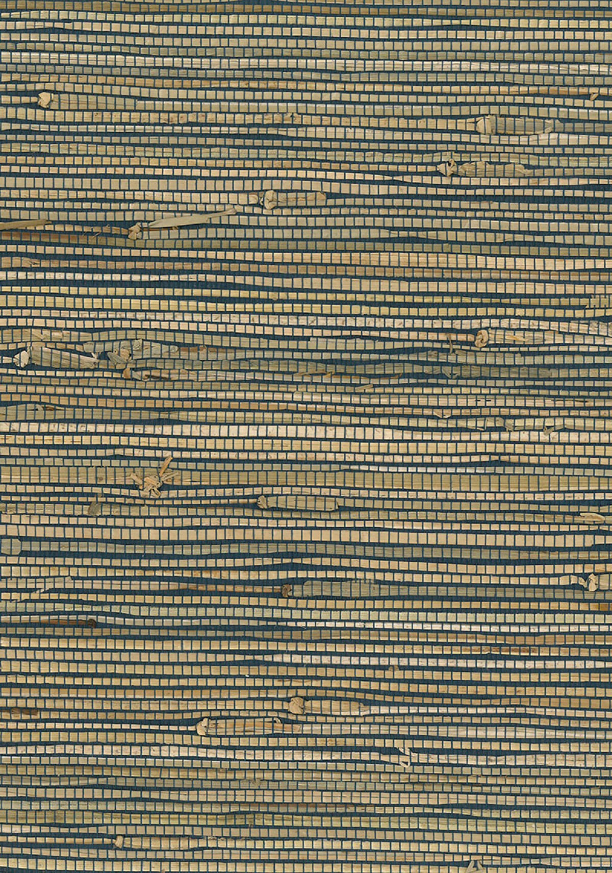 NA201 Seabrook Designs Natural Resource Wallpaper Rushcloth Blue, Brown