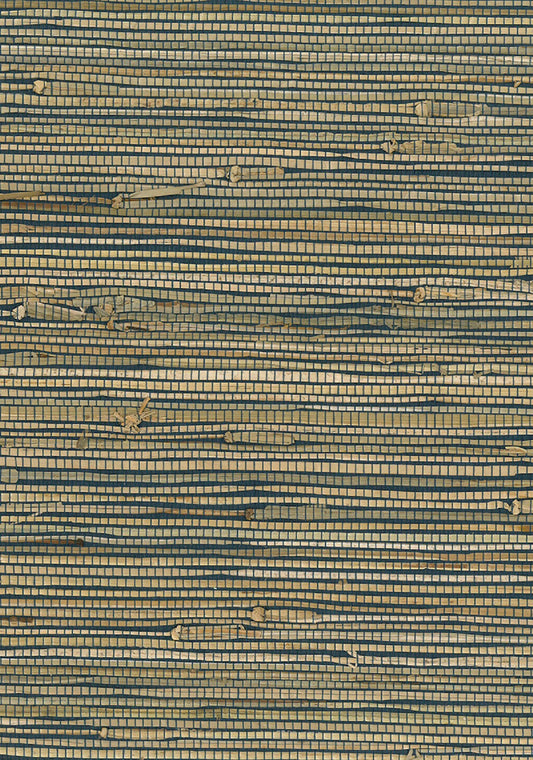 NA201 Seabrook Designs Natural Resource Wallpaper Rushcloth Blue, Brown