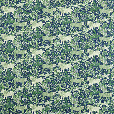 NART121040-SCN RUMBLE IN THE JUNGLE MIDNIGHT/MINT SCION Fabrics Drapery Upholstery
