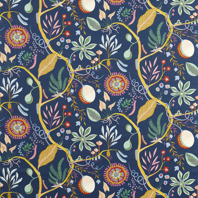 NART121044-SCN JACKFRUIT AND THE BEANSTALK MIDNIGHT SCION Fabrics Drapery Upholstery
