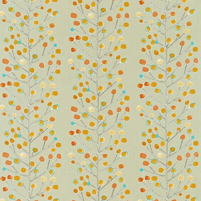 NMEL120052-SCN BERRY TREE NEUTRAL/TANGERINE SCION DRAPERY