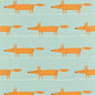 NMEL120072-SCN MR FOX SKY/TANGERINE SCION DRAPERY