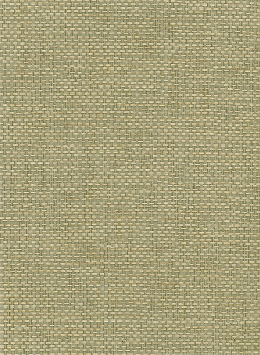 NR107X Seabrook Designs Natural Resource Wallpaper Paperweave Green, Tan