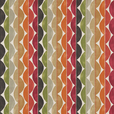 NSPI120310-SCN YOKI TERRACOTTA/MOSS/AMBER SCION Fabrics Drapery Upholstery