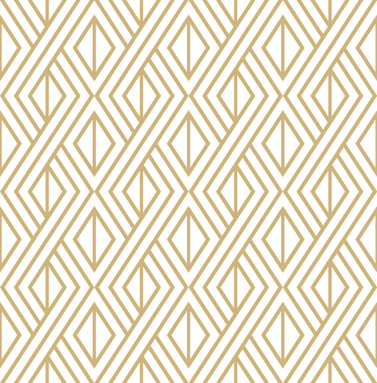 NW30105 NextWall NextWall Peel & Stick Wallpaper Gold Diamond Geometric Metallic Gold