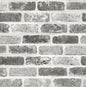 NW30510 NextWall NextWall Peel & Stick Wallpaper Gray Washed Brick Soft Gray & Charcoal