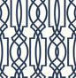 NW31502 NextWall NextWall Peel & Stick Wallpaper Navy Deco Lattice Navy & White