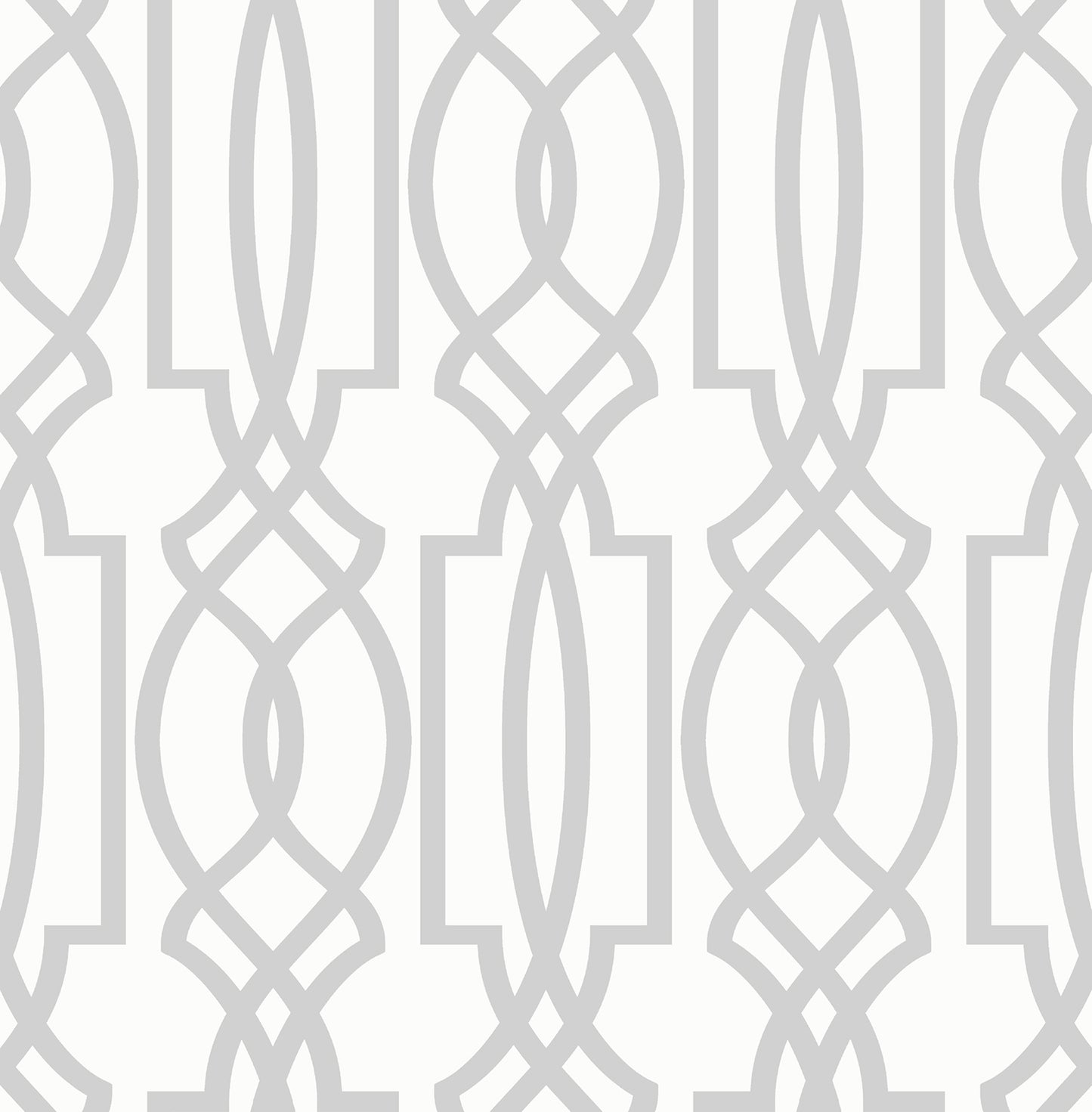 NW31508 NextWall NextWall Peel & Stick Wallpaper Soft Gray Deco Lattice Soft Gray & White
