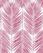 NW33001 NextWall NextWall Peel & Stick Wallpaper Paradise Palm Cerise Pink