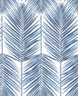 NW33002 NextWall NextWall Peel & Stick Wallpaper Paradise Palm Coastal Blue