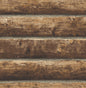 NW33905 NextWall NextWall Peel & Stick Wallpaper Log Cabin Walnut