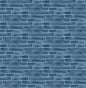 NW34602 NextWall NextWall Peel & Stick Wallpaper Brushed Metal Tile Denim Blue