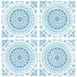 NW35102 NextWall NextWall Peel & Stick Wallpaper Mandala Teal & Blue