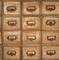 NW35505 NextWall NextWall Peel & Stick Wallpaper Library Card Catalog Tawny
