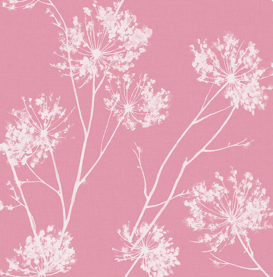 NW36001 NextWall NextWall Peel & Stick Wallpaper One O'Clocks Pink