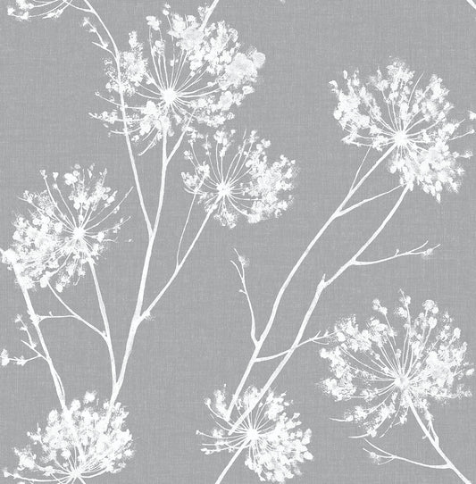 NW36008 NextWall NextWall Peel & Stick Wallpaper One O'Clocks Cove Gray