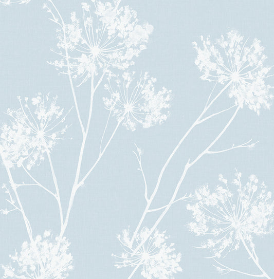 NW36012 NextWall NextWall Peel & Stick Wallpaper One O'Clocks Light Blue
