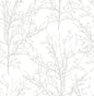 NW36118 NextWall NextWall Peel & Stick Wallpaper Tree Branches Pearl Gray