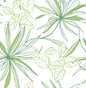 NW36304 NextWall NextWall Peel & Stick Wallpaper Spider Plants Green