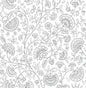NW36808 NextWall NextWall Peel & Stick Wallpaper Paisley Trail Slate Gray