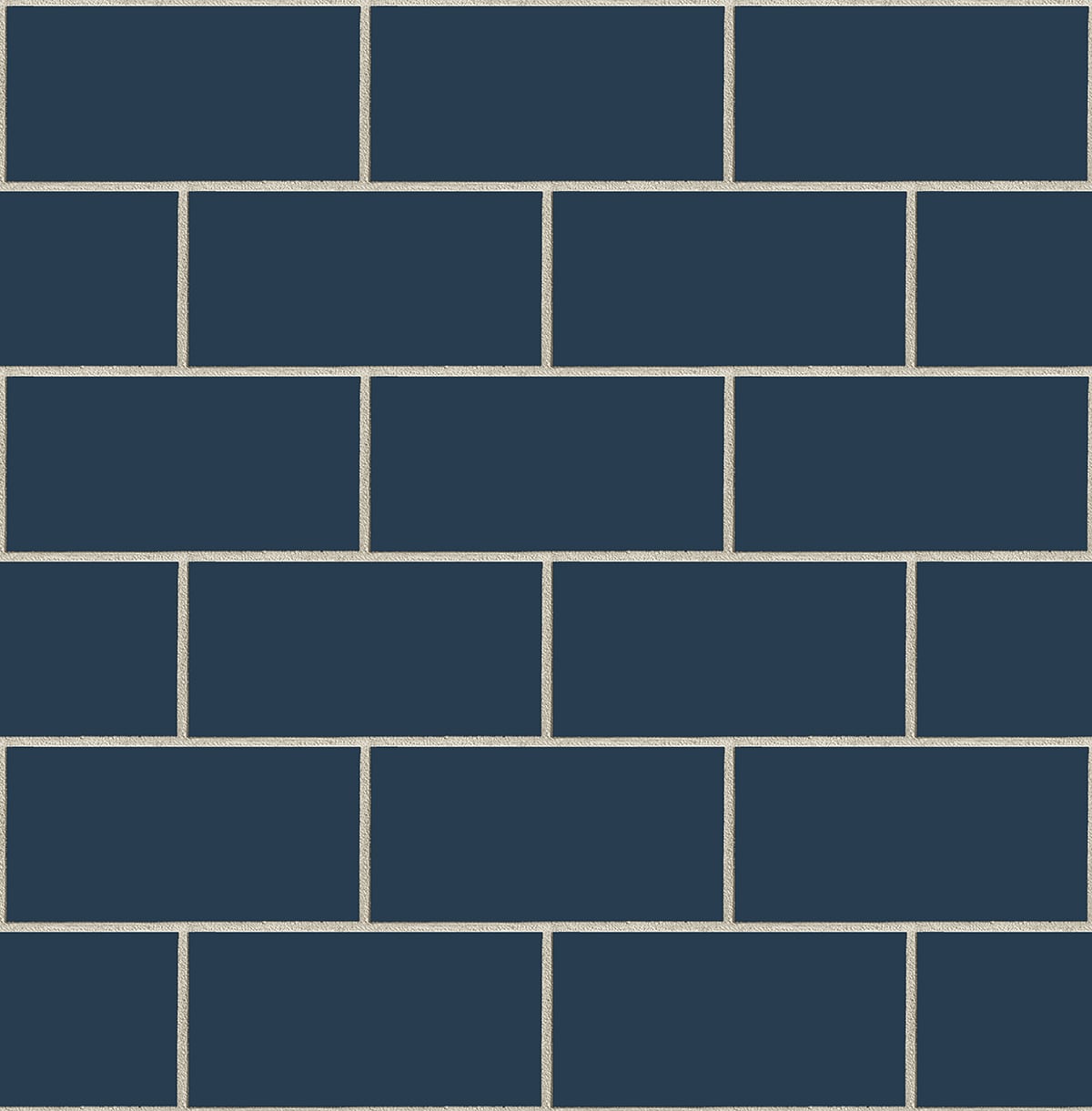NW37602 NextWall NextWall Peel & Stick Wallpaper Retro Subway Tile Navy Blue