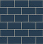 NW37602 NextWall NextWall Peel & Stick Wallpaper Retro Subway Tile Navy Blue