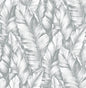 NW37908 NextWall NextWall Peel & Stick Wallpaper Baha Banana Leaves Daydream Gray