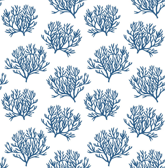 NW38002 NextWall NextWall Peel & Stick Wallpaper Coastal Coral Reef Marine Blue