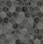 NW38600 NextWall NextWall Peel & Stick Wallpaper Inlay Hexagon Cosmic Black & Metallic Silver