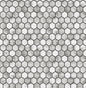 NW38700 NextWall NextWall Peel & Stick Wallpaper Marble Hexagon Carrara & Wrought Iron