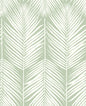 NW39804 NextWall NextWall Peel & Stick Wallpaper Palm Silhouette Pastel Green