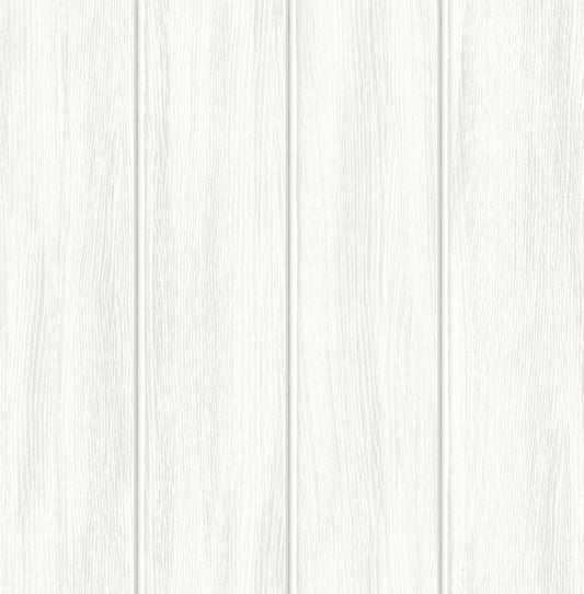 NW39900 NextWall NextWall Peel & Stick Wallpaper Wood Panel Alabaster