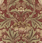 NW41511 NextWall NextWall Peel & Stick Wallpaper Acanthus Floral Red Clay & Lichen