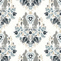 NW41808 NextWall NextWall Peel & Stick Wallpaper Spring Damask Bluestone & Grey