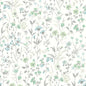 NW41924 NextWall NextWall Peel & Stick Wallpaper Wildflowers Dew Drop & Spring Green