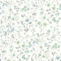NW41924 NextWall NextWall Peel & Stick Wallpaper Wildflowers Dew Drop & Spring Green