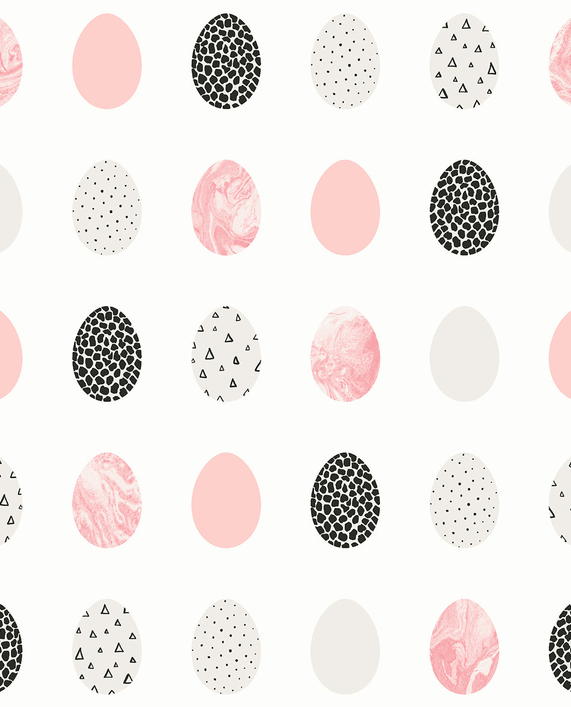NW42001 NextWall NextWall Peel & Stick Wallpaper Mod Eggs Pink & Black