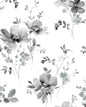 NW42200 NextWall NextWall Peel & Stick Wallpaper Watercolor Windflower Inkwell & Heather