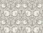NW42408 NextWall NextWall Peel & Stick Wallpaper Pimpernel Floral Alloy Grey & Alabaster
