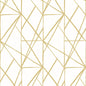 NW42503 NextWall NextWall Peel & Stick Wallpaper Quartz Geo Metallic Gold