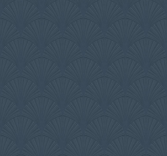 NW42902 NextWall NextWall Peel & Stick Wallpaper Arches Denim Blue