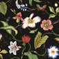 NW43000 NextWall NextWall Peel & Stick Wallpaper Summer Garden Floral Jet Black