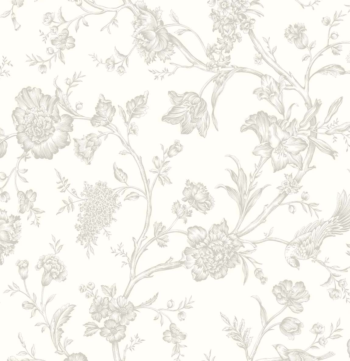 NW43405 NextWall NextWall Peel & Stick Wallpaper Jasmine Chinoiserie Harbor Mist