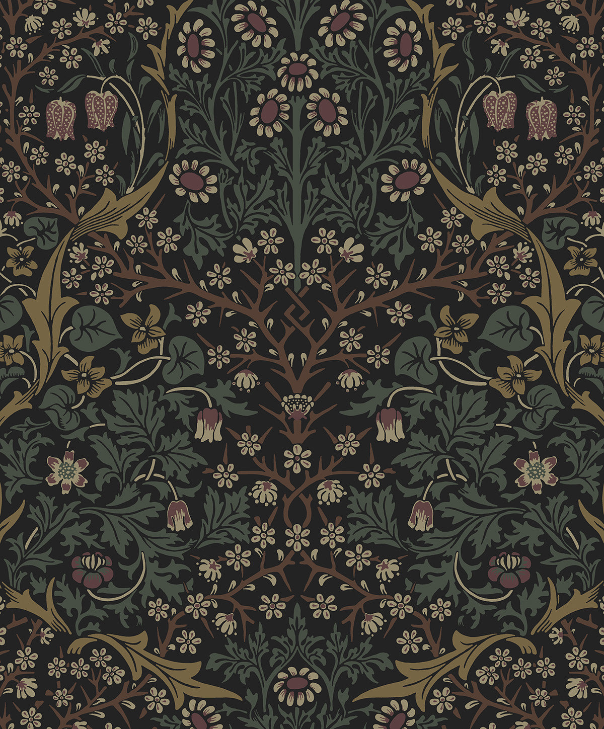 NW44516 NextWall NextWall Peel & Stick Wallpaper Victorian Garden Blacksmith & Cliffside
