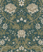 NW44604 NextWall NextWall Peel & Stick Wallpaper Honeysuckle Trail Teal & Moss Green