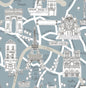 NW44802 NextWall NextWall Peel & Stick Wallpaper Paris Scene Smokey Blue